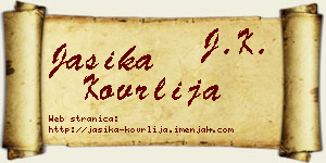 Jasika Kovrlija vizit kartica